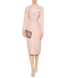 Lace-panelled dress by Valentino at Mytheresa